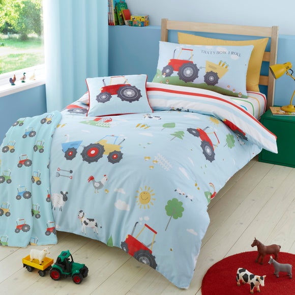 Farmyard Animal Single Duvet Cover & Pillowcase Set - image 1