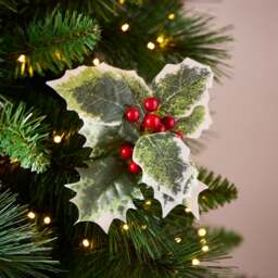 Variegated Holly Pick Tree Decoration - thumbnail 1