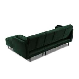 Selassi Velvet 3 Seater Corner Sofa Bed - thumbnail 5