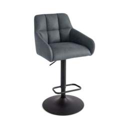 Jase Adjustable Height Barstool, Faux Leather - thumbnail 5