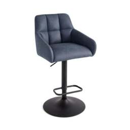 Jase Adjustable Height Barstool, Faux Leather - thumbnail 4