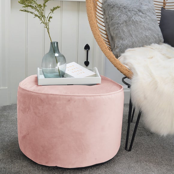 rucomfy Velvet Bean Bag Pouffe - image 1