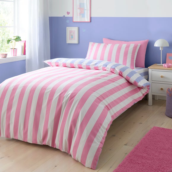 Bold Stripe Cotton Duvet Cover and Pillowcase Set - image 1