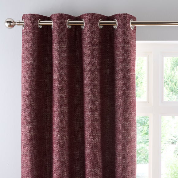 Churchgate Swithland Herringbone Eyelet Curtains (Blackout Available) - image 1