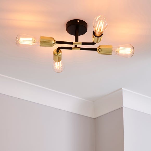 Kacy 4 Light Flush Ceiling Light - image 1