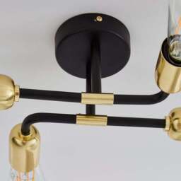 Kacy 4 Light Flush Ceiling Light - thumbnail 3
