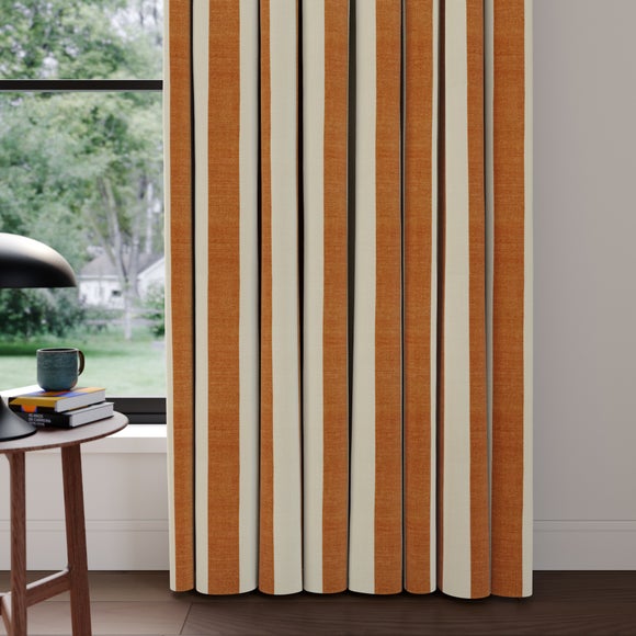 Elements Stripe Linen Look Made to Measure Curtains - image 1