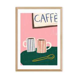 East End Prints Striped Caffe Mugs Print - thumbnail 2