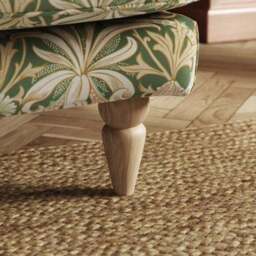Jolene William Morris Woodland Weeds Print Velvet Snuggle Chair - thumbnail 5