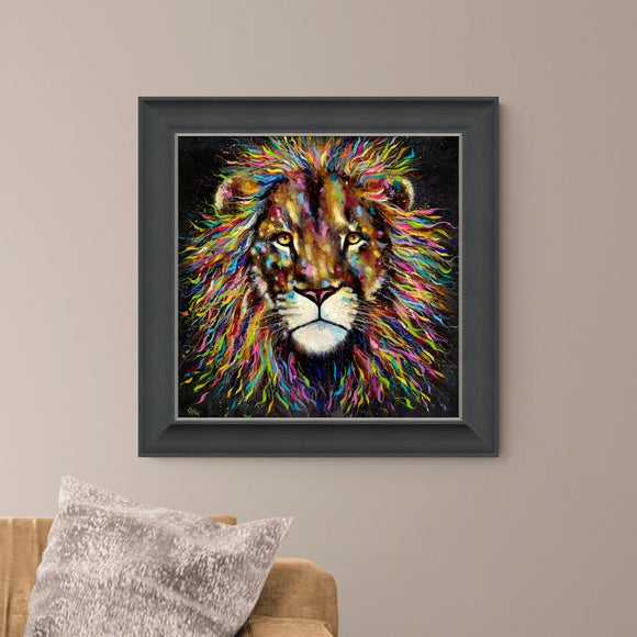Artko Colourful Lion by Louise Luton Framed Print - image 1