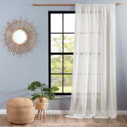 Recycled Polyester Slot Top Single Voile Panel - thumbnail 2