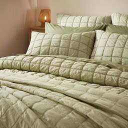 Evana Stitch Duvet Cover and Pillowcase Set - thumbnail 3