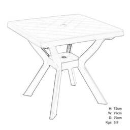 Trabella Square Turin Table - thumbnail 4