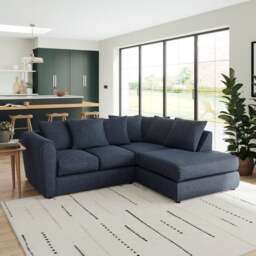 Blake Multi Texture Corner Chaise Sofa - thumbnail 1