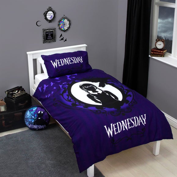 Wednesday Destined Single Duvet Cover and Pillowcase Set - image 1