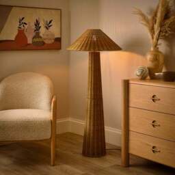 Ruri Boho Rattan Floor Lamp - thumbnail 2