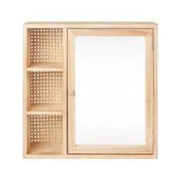 French Cane Mirror Cabinet - thumbnail 2