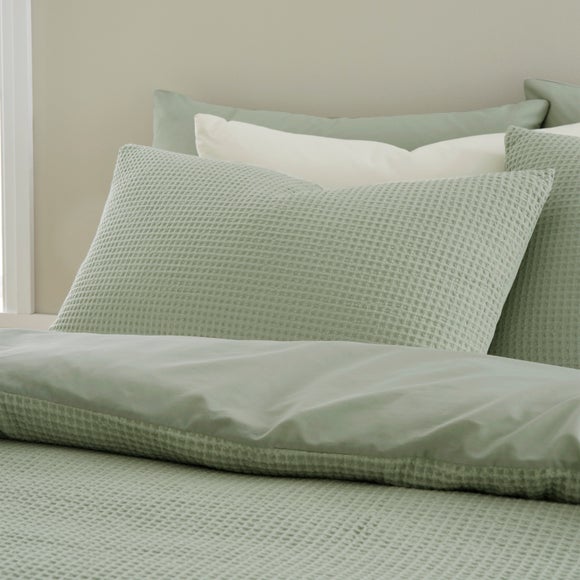 Ashton Cotton Waffle 100% Cotton Standard Pillowcase Pair - image 1