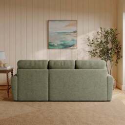 Milton Textured Chenille Corner Chaise Sofa - thumbnail 2