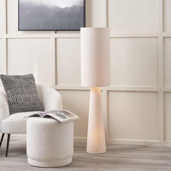 Pacific Lifestyle Mirissa Slubby Handloom Fabric Floor Lamp - image 1