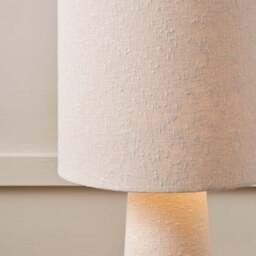 Pacific Lifestyle Mirissa Slubby Handloom Fabric Floor Lamp - thumbnail 2