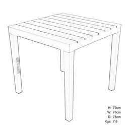 Trabella Roma Square Table - thumbnail 4