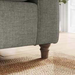 Flori Tonal Plush Chenille 2 Seater Sofa - thumbnail 4