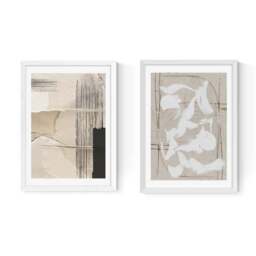 Set of 2 East End Prints Paper Abstract Prints - thumbnail 2