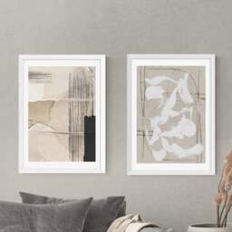 Set of 2 East End Prints Paper Abstract Prints - thumbnail 1