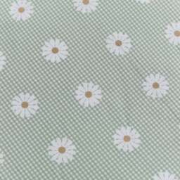 Daisy Gingham Ruffle Trim Duvet Cover and Pillowcase Set - thumbnail 3