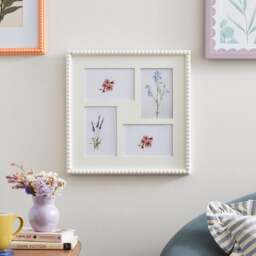 Bobbin Square White Multi Photo Frame - thumbnail 1