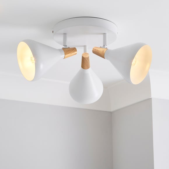Elements Wolston 3 Light Semi Flush Spotlight - image 1