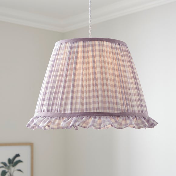 Carys Frilled Gingham Lamp Shade - image 1