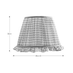 Carys Frilled Gingham Lamp Shade - thumbnail 5