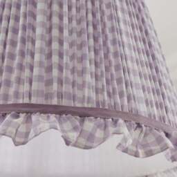 Carys Frilled Gingham Lamp Shade - thumbnail 3