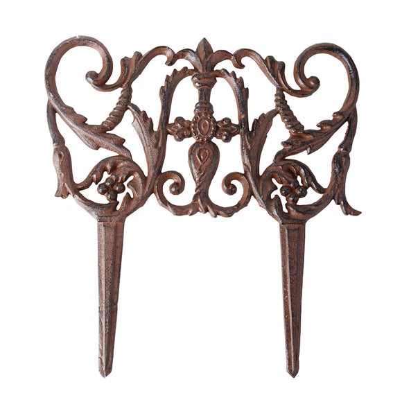 Fallen Fruits Cast Iron Decorative Lawn Edging - image 1