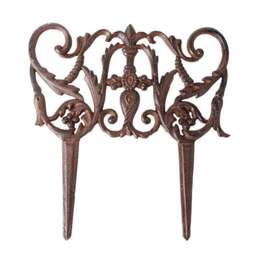 Fallen Fruits Cast Iron Decorative Lawn Edging