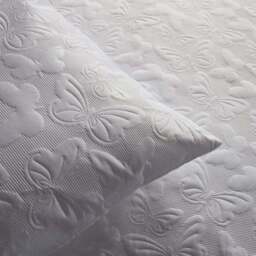 Serene Butterfly Garden White Duvet Cover and Pillowcase Set - thumbnail 4