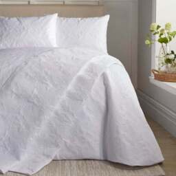 Serene Butterfly Garden White Duvet Cover and Pillowcase Set - thumbnail 3