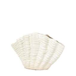 Ribbed Shell Ceramic Vase - thumbnail 4