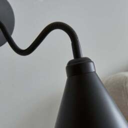 Newton Industrial Goose Neck Adjustable Plug In Wall Light - thumbnail 3