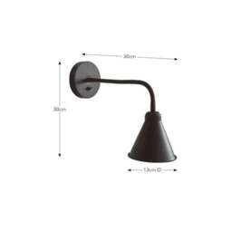 Newton Industrial Goose Neck Adjustable Plug In Wall Light - thumbnail 6