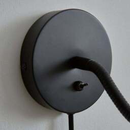 Newton Industrial Goose Neck Adjustable Plug In Wall Light - thumbnail 4
