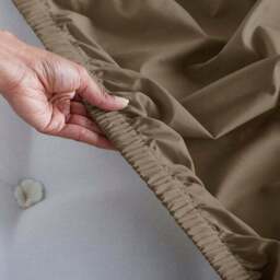 100% Egyptian Cotton 220 Thread Count True Grip® Fitted Sheet - thumbnail 6