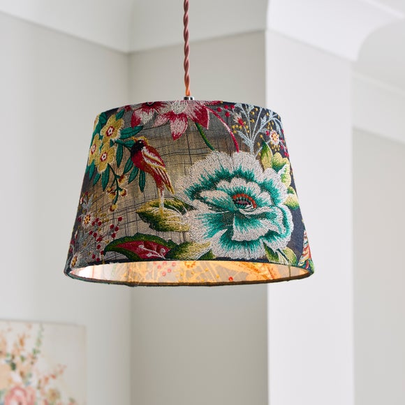 Jasmine Floral Easy Fit Tapered Lamp Shade - image 1