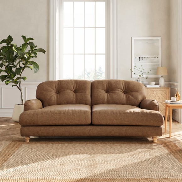 Martha 3 Seater Arizona Faux Leather Sofa - image 1