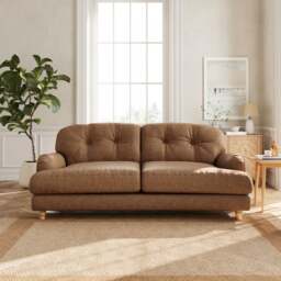 Martha 3 Seater Arizona Faux Leather Sofa - thumbnail 1