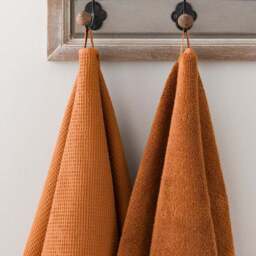 Organic Cotton Reversible Waffle Towel - thumbnail 4