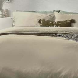 Riviera Yard Mallow Bow Tie 100% Cotton Duvet Cover & Pillowcase Set - thumbnail 2