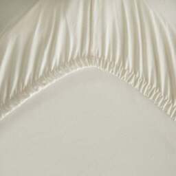 Super Soft Ivory Recycled Polyester Fitted Sheet - thumbnail 3